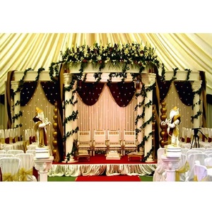 Última Boda Romana FRP Mandap EE. UU. Tradicional Ronda Boda Hindú Mandapaam Personalizable Blanco Boda Canopy Por DST Exports - Product Image 1