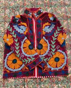 Best Quality Handmade Suzani Embroidery <b>Velvet</b> Winter Jacket Women Short Suzani Jacket Free Size Short <b>Quilted</b> Kantha Jacket - Product Image 2