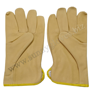 New Unique Design Outdoor Use Hot Sale Best Quality Cowhide Leather Material <b>Driver</b> <b>Gloves</b> - Product Image 3