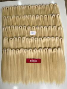 Extensiones de Cabello Humano Liso Rubio 613 de Doble Trama, 100% Alineadas con la Cutícula, Cabello Vietnamita Virgen Sin Procesar - Product Image 3