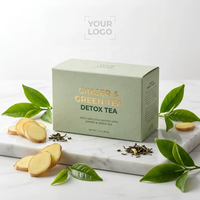 Marque Blanche OEM – Détox Minceur Naturelle 14 Jours : Thé Vert au Gingembre Herbal pour Stimuler le Métabolisme – 14 Sachets Pyramidaux pour Adultes