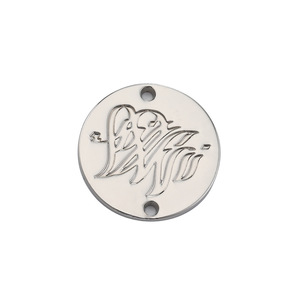 Custom Zinc Alloy <b>Clothing</b> <b>Tags</b> 3D Square Labels for Garment Shoes Hats Bags-Washable Laser Cut Plated Finish - Product Image 5