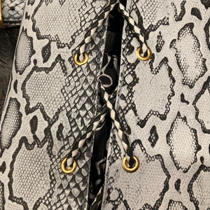 Gilet en cuir de vache véritable, effet peau de serpent, haute qualité, pour l'hiver, gilet de moto, séchage rapide, respirant - Product Image 2