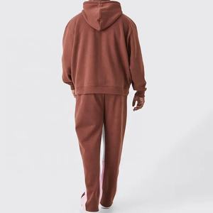 Conjunto de Sudadera con Capucha y Pantalones Deportivos de Felpa Gruesa de 450 g/m², Estampado Personalizado de Alta Calidad, Conjunto Deportivo Holgado de Moda para Invierno - Product Image 2