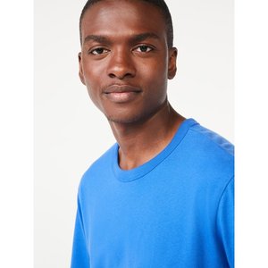 เสื้อยืดแขนสั้นสีเบจ180กรัมเสื้อยืดผ้าคอตตอนรุ่นพื้นฐานสำหรับผู้ชายผู้หญิงสีพื้นสำหรับฤดูร้อน - Product Image 3