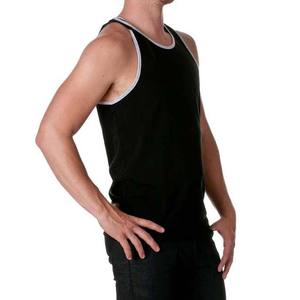 Nouveau design de fabricant : Débardeurs de sport et t-shirts de course pour hommes – Noir et blanc - Product Image 3