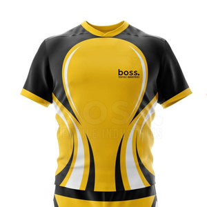 Vêtements d'équipe sur mesure avec tissu respirant et coutures fiables pour les activités de tournoi, uniforme de rugby - Product Image 3