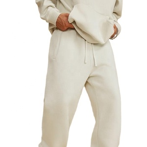 Custom Unisex Vintage Washed <b>Joggers</b> Fleece-Lined <b>Cuffed</b> Sweatpants American Streetwear Casual Trousers Lightweight High Dark - Product Image 2