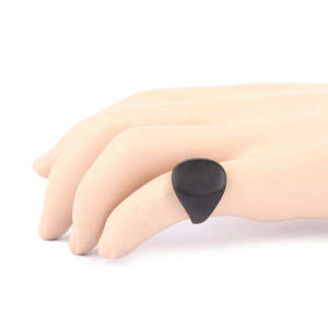 Men's <b>Titanium</b> <b>Ring</b> - <b>Black</b> - Product Image 3