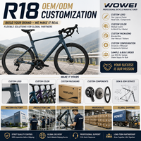 Vélo de route en carbone sans fil léger, 13 vitesses, frein à disque hydraulique, 700C 700x28C, vélo de course R18