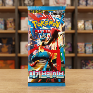 Carte Pokémon [m1S] Mega Brave Booster Box Version Coréenne. Échantillon scellé en usine 1EA |   Vente au détail |   MEGA - Product Image 3