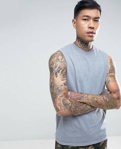 Cheap Custom Logo Muscle Fit Plain Tank Tops Sin mangas Entrenamiento 100% Camiseta sin mangas de algodón para hombres - Product Image 1