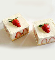 PSclear en plastique dessert doux conteneurs tiramisu boîte à biscuits boîte à biscuits emballage de pâtisserie faveur carré Cube acrylique boîte à bonbons