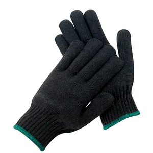 Guantes de punto de poliéster de alta calidad para uso diario Deportes Jacquard Guantes protectores de nailon negro Precio bajo Ciclismo de invierno - Product Image 6