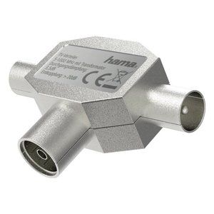 Coax Connector for 2 Antennas Metal Video <b>Splitters</b> & Converters Model 00205236 - Product Image 1