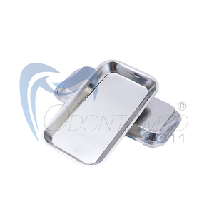 Fournitures d'instruments de laboratoire en gros Plateau multifonctionnel en acier inoxydable Plateau médical dentaire à plaque carrée - Product Image 1