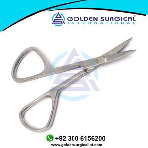 Tijeras para cutículas afiladas de larga duración al por mayor, tijeras para uñas de manicura de maquillaje con cuchillas curvas de acero inoxidable - Product Image 6