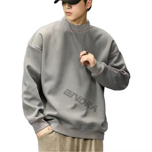 Meilleur design 100% coton sweat ras du cou sweats à capuche de haute qualité pour hommes nouveau tissage inversé pour l'automne - Product Image 1