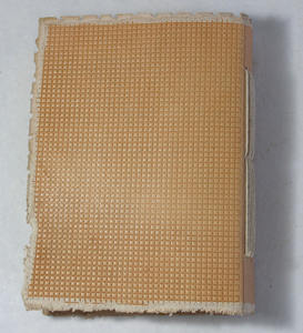 Journal en cuir de papier de jute avec couverture avant en relief, design en toile de jute, couleur naturelle, reliure manuelle, promotionnel - Product Image 4