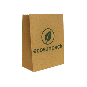 Bolsa de papel Kraft ecológica y duradera, elegante bolsa de compras para comestibles - Product Image 1