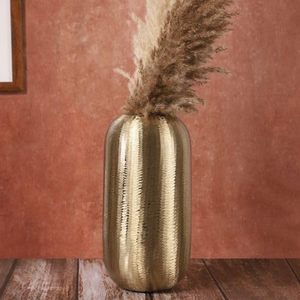 Premium Aluminum <b>Flower</b> <b>Vase</b> With Smooth Metallic Surface And <b>Tall</b> Slim Build Great For Dramatic Floral Displays In Lobbies - Product Image 4