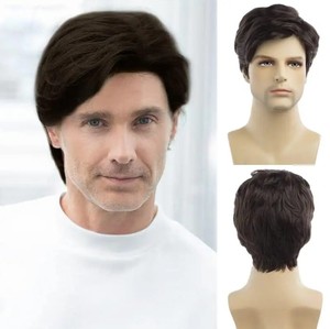 Pelucas de Cabello Natural Brasileño Remy con Base de Seda, Cortas, Lisas, Negras y Marrones, para Uso Diario o de Fiesta, al por Mayor - Product Image 4