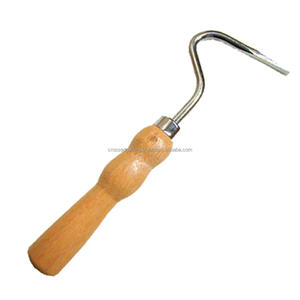 Herramientas profesionales para recortar pezuñas para pezuñas equinas de caballos, cepillo hecho con cerdas sintéticas rígidas, mango de madera de acero inoxidable - Product Image 4