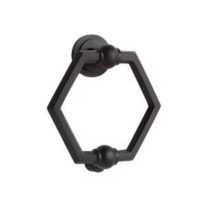 Poignée de porte en fer forgé faite à la main, décoration de porte d'entrée moderne de luxe, anneau de porte robuste, entrée de maison durable, écologique, Diwali - Product Image 5