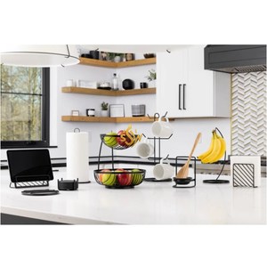 ที่ใส่ผ้าเช็ดปากสำหรับตกแต่งบนโต๊ะผู้ผลิตที่ใส่กระดาษเช็ดปากสีดำรูปทรงเหล็กแข็งแบบกำหนดเองสำหรับโรงแรมคาเฟ่และงานแต่งงาน - Product Image 5