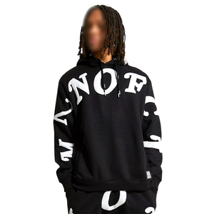 Sudadera con Capucha de Invierno de Corte Regular con Estampado Puff a Color Personalizado, Sudadera con Diseño Estampado Puff y Logotipo Personalizado para Adultos - Product Image 1