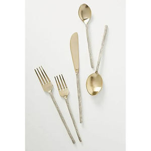 Ensemble de couverts de qualité supérieure en acier inoxydable poli miroir fini parfait accessoires de salle à manger usage quotidien couverts cuillère couteau folklorique - Product Image 5