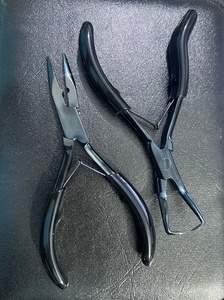 Pince d'extension de cheveux 2pcs avec revêtement noir Plasma Grip | Outils de salon professionnels - Product Image 5