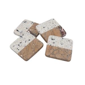 Nouveau design de dessous de verre en marbre pour la cuisine Rectangle personnalisé écologique Article artisanal indien Produit de qualité supérieure - Product Image 1