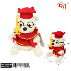 Oso de Graduación Blanco de 8 Pulgadas, 72 Piezas/Caja, Artículos para Fiestas - Product Image 1