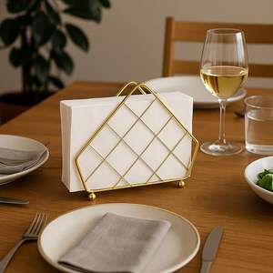 ที่วางกระดาษทิชชูสำหรับบ้าน สำนักงาน และร้านอาหาร ที่ใส่กระดาษเช็ดปากสำหรับโต๊ะอาหารและห้องครัว - Product Image 3