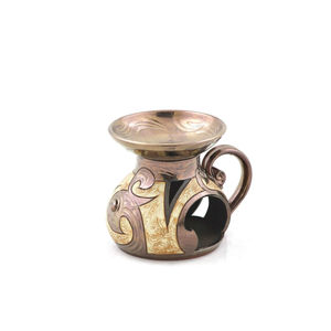 Trending Candle <b>Wax</b> Jar in Iron with Decorative Tabletop Design Perfect for Stylish Indoor <b>Wax</b> <b>Melting</b> and Home Decor - Product Image 6