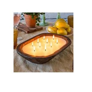 El mejor vendedor, el mejor juego de cuencos de madera para velas, luz de té de madera Natural, cuenco de masa pequeño para velas, decoración del hogar, producto indio - Product Image 3