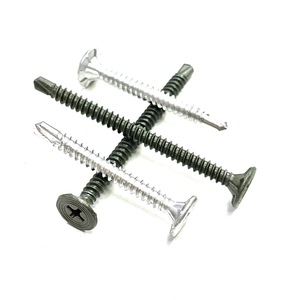 Tornillos Autoperforantes de Cabeza Plana de Acero Galvanizado de Taiwán, Rosca Gruesa, Métricos - Product Image 2