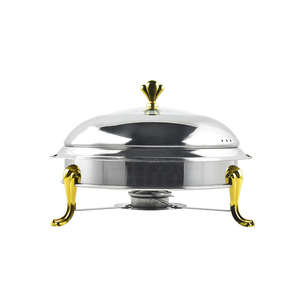 Juego de Recipientes para Calentar Comida de Acero Inoxidable Clásico de Alta Calidad para Restaurantes, Hoteles y Servicios de Catering - Product Image 4