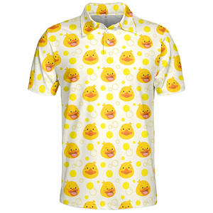 Camisa Polo Camiseta Uniforme Liso 100% Poliéster Sublimación Polos de hombre Negocios - Product Image 2