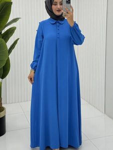Abaya de luxe pour l'Aïd et les événements religieux Design minimaliste élégant avec tissu de qualité supérieure et finition lisse Convient pour l'Aïd - Product Image 4