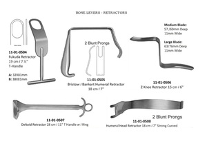 Retractores de palancas ortopédicas para huesos Instrumentos de acero inoxidable Maher Instrumentos quirúrgicos Mahersi - Product Image 2
