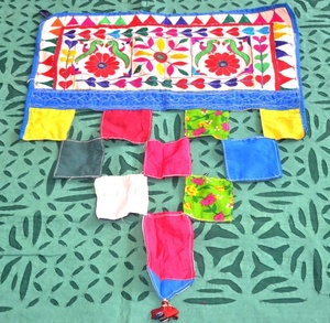 Cenefa de puerta étnica colorida Toran Vintage o decoración de ventana | Tapiz de pared bohemio para puerta tribal - Product Image 2