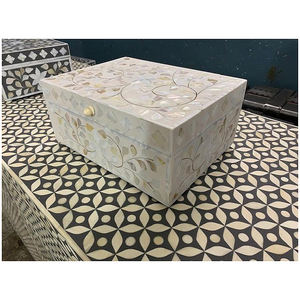 Caja de Joyería con Incrustaciones de Hueso para Decoración del Hogar de Lujo, Regalos y Almacenamiento de Joyas, Disponible a Precio de Mayoreo - Product Image 4