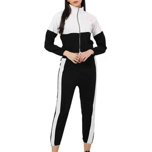 Survêtement de fitness pour femme avec pantalon de jogging et veste zippée pour l'exercice quotidien, les promenades en plein air et les séances d'entraînement - Product Image 1