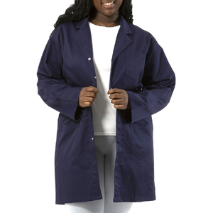 Batas de laboratorio médico profesional de calidad superior para mujer, colores personalizados, uniformes de personal médico de punto - Product Image 1