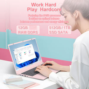 15,6 pulgadas HD Pink Laptop In Tel Celeron N150 12GB RAM 512GB Almacenamiento Intel UHD Graphics HD Webcam Ordinateur Portable Laptop Pc - Product Image 4