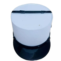ALLEMAND WW2 M43 FIELD VISOR CAP LAINE GRISE KEPI AVEC INSIGNES