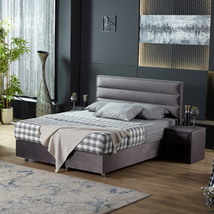 Juego de muebles de diseño de madera cómodos y modernos de lujo, cama doble tamaño King y Queen, cama de apartamento para dormitorio de Hotel - Product Image 6