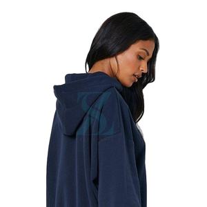 Ensemble de pantalons de survêtement à capuche en molleton respirant pour femmes unisexe grande taille avec logo imprimé à motif solide Service OEM disponible - Product Image 3